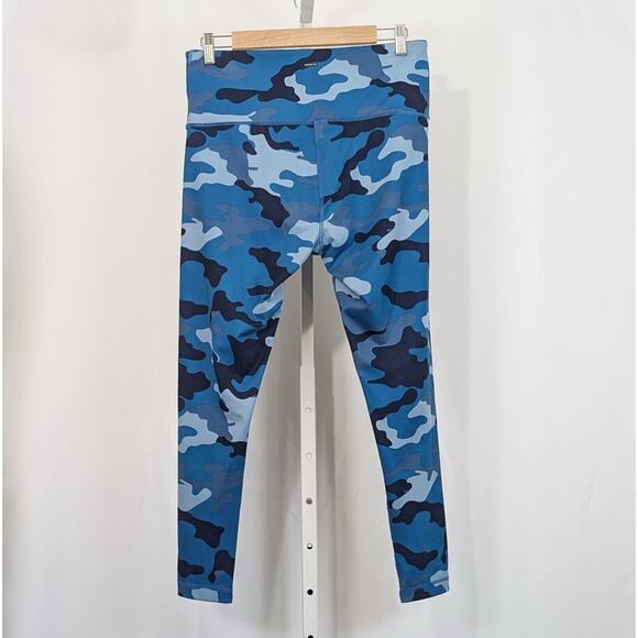 Mondetta Blue Gray Camo Leggings Pants Misses Size L - Picture 3 of 6